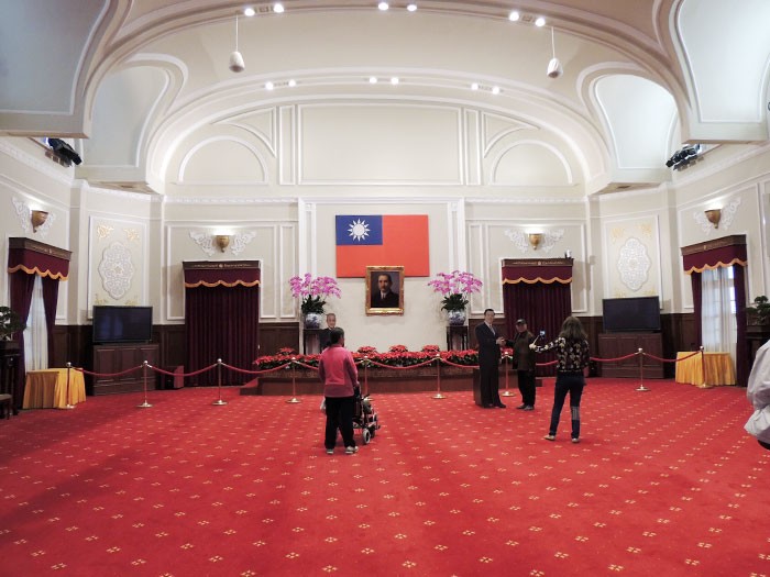 月に一度の開放日に台湾の総統府に行ってきた。