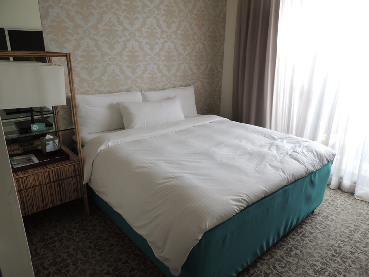 ラクレホテル 蘆洲台北の部屋はひとりならちょうどいい二人だと手狭な印象でした。